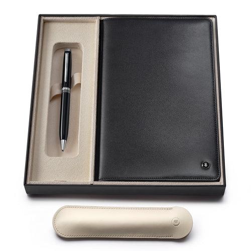 Contemporary Pen With Notebook Jacket Gift Set