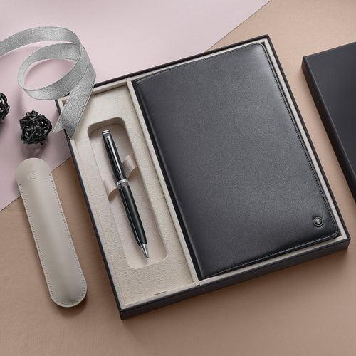 Contemporary Pen With Notebook Jacket Gift Set