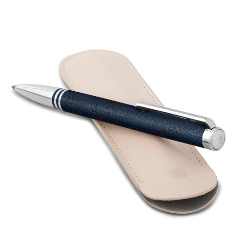 Torque Artis Leather Navy Ballpoint Pen