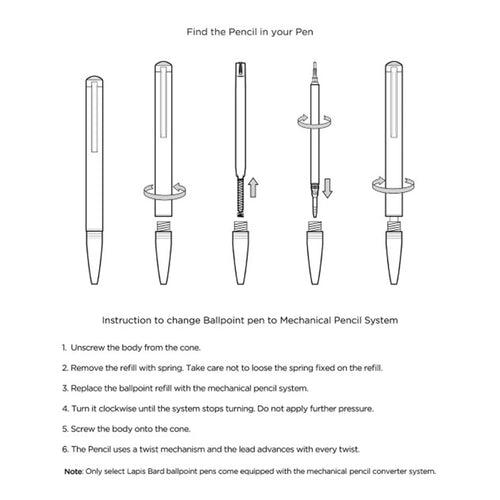 Torque Artis Leather Navy Ballpoint Pen