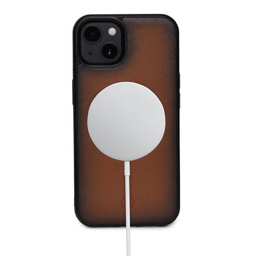 Ducorium Cognac iPhone 13 Leather Case