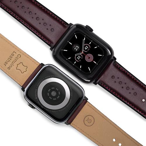 Bordeaux Deployment Clasp Watch Strap