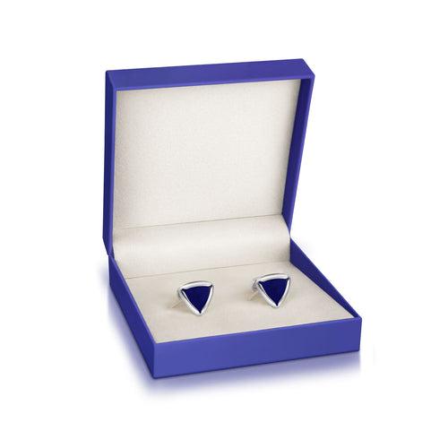 Shard Blue Prismoid Cufflinks