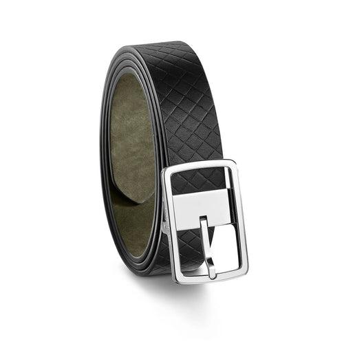 Wellington Crosshatch Leather Belt