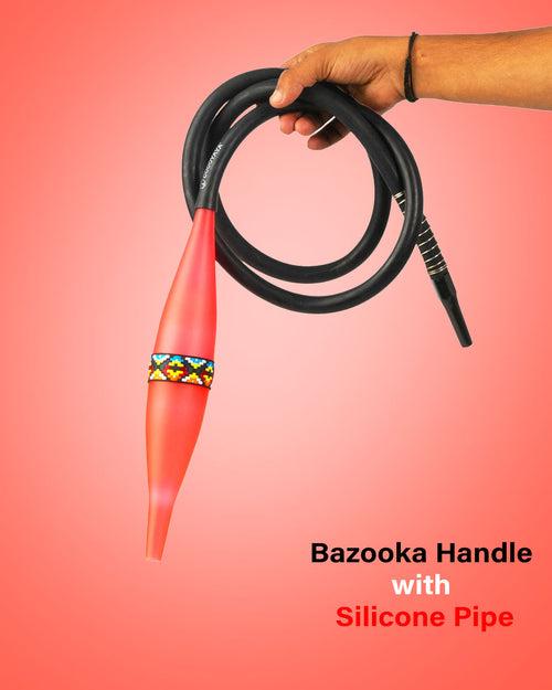 COCOYAYA Bazooka Handle with Silicone Hookah Pipe - Red