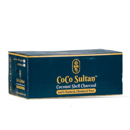 Pack of 10kg (Peti) - COCO Sultan Coconut Coal (72pcs Each 1 kg) - Carton