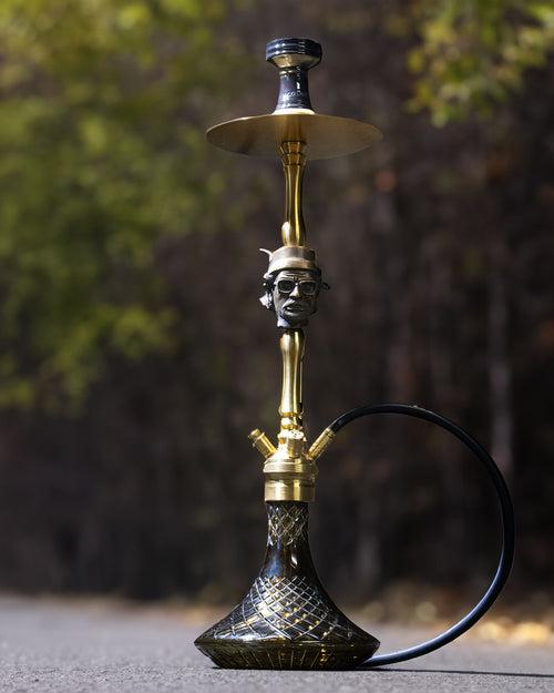 COCOYAYA Jungle Series Jadugar Hookah - Golden (Black Base)