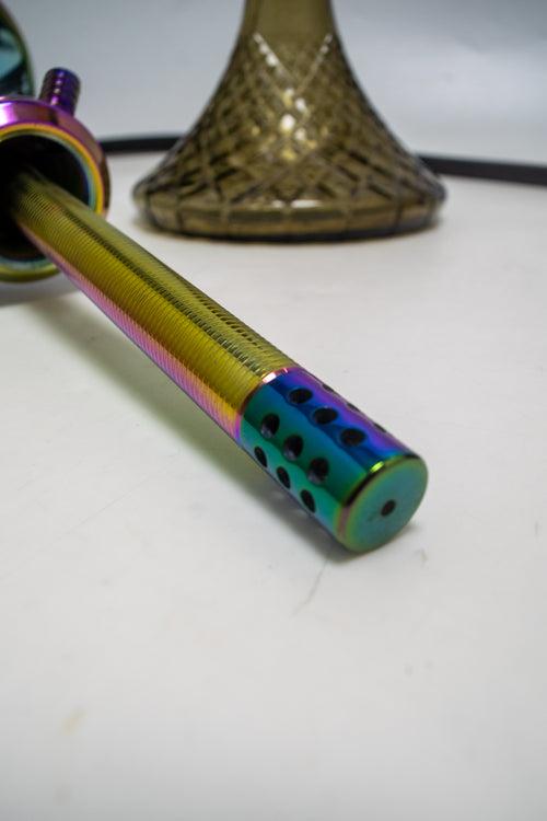 Fighter Hookah L5 - Rainbow Stem / Grey Base