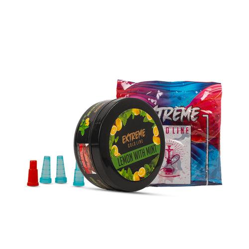 Extreme Gold Line Lemon Mint Hookah Flavor - 100g Box