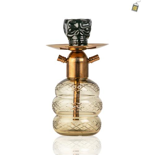 Noddy Hookah 2 Layer - Bronze Stem / Grey Base