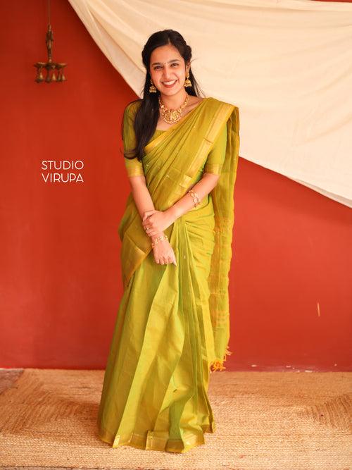 Kamakshi - Kanchi Cotton (Green)