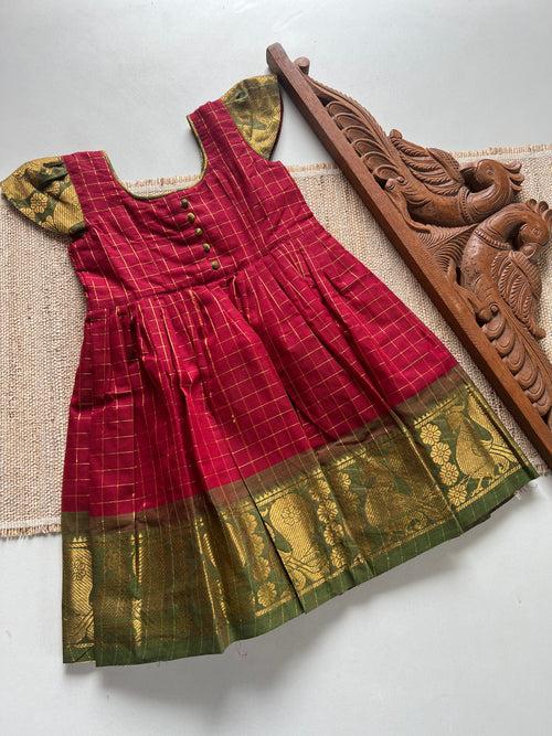 Sungudi kids frock