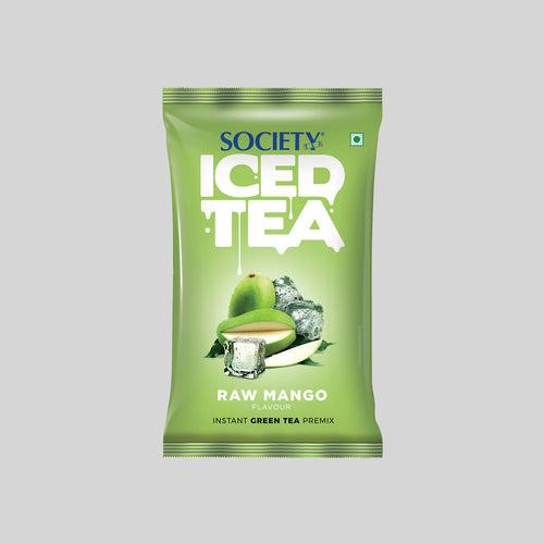 Society Iced Premix Tea Raw Mango Green 100g Pouch - Pack of 10