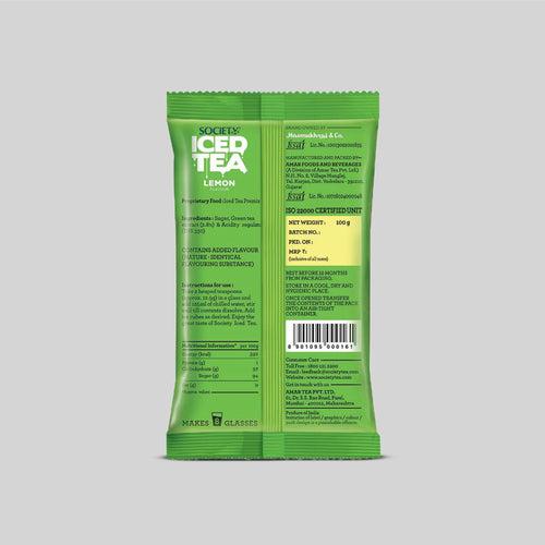 Society Iced Premix Tea Lemon Green Pouch