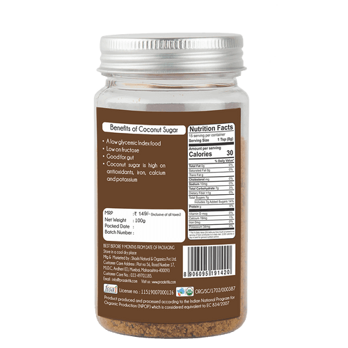 Coconut Sugar 100g - Organic