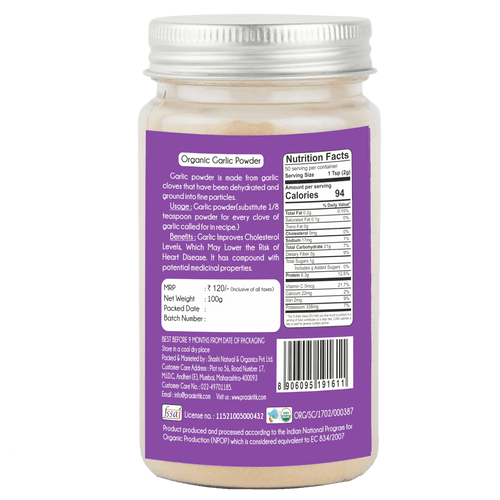 Garlic Powder 100g - Organic