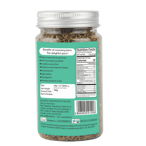 Jeera Whole 100g - Organic