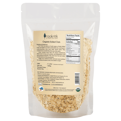 Rolled Oats 500g- Organic