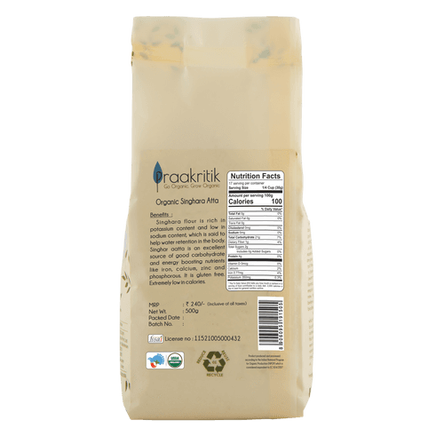 Organic Singhara Atta - 500 gms