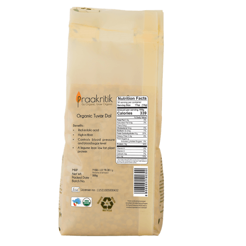 Tuvar Daal 500g - Organic