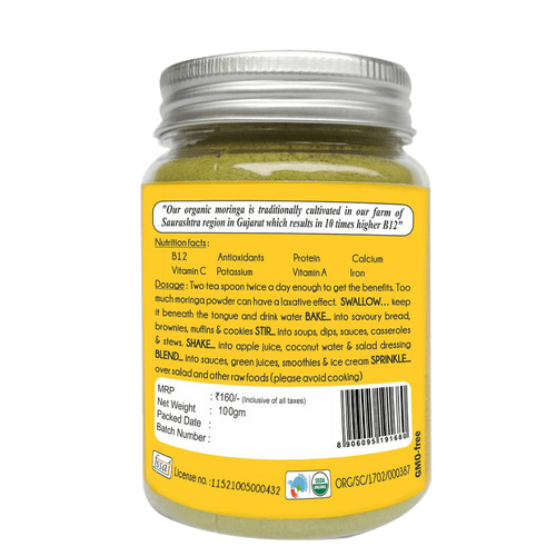 Moringa Powder 100g - Organic