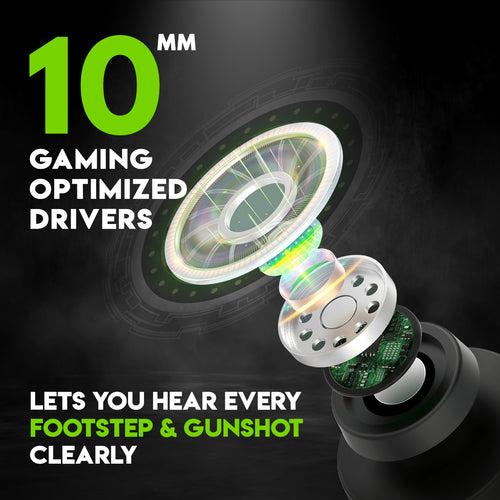 SpinBot BattleBudz NX550 Bluetooth Wireless Gaming Neckband