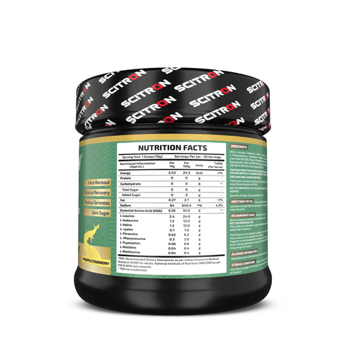 Nitro Series EAA 9 Essential Amino Acids (6.5g EAA, 4.8g BCAA, 0g Sugar)