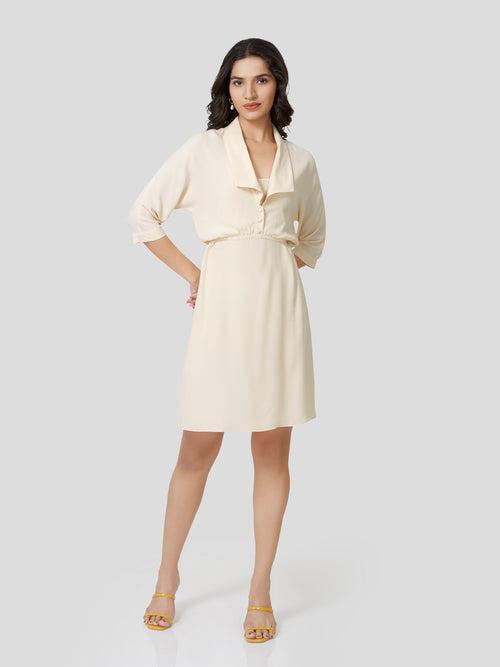 Stellar Shawl Collar Dress