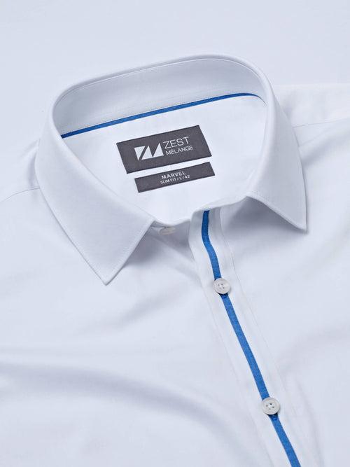 Classic Collar Shirt With Contrast Trim Detail