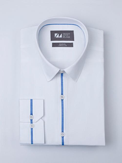 Classic Collar Shirt With Contrast Trim Detail