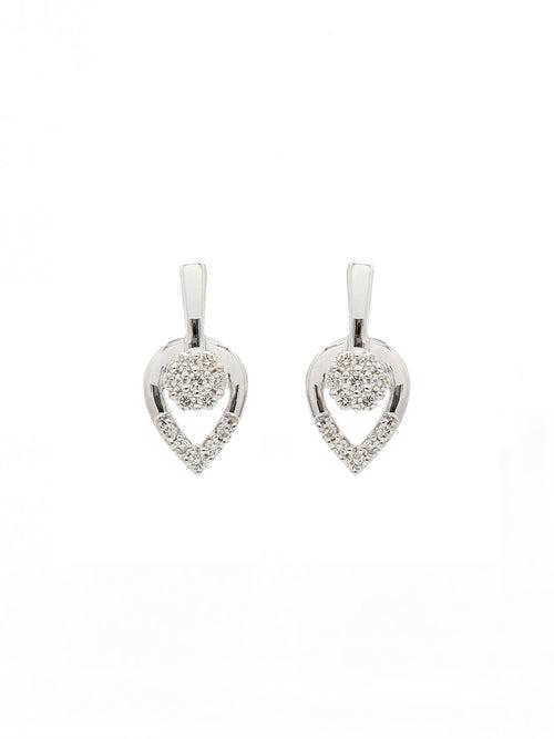 Real Diamond Cluster Stud Earring