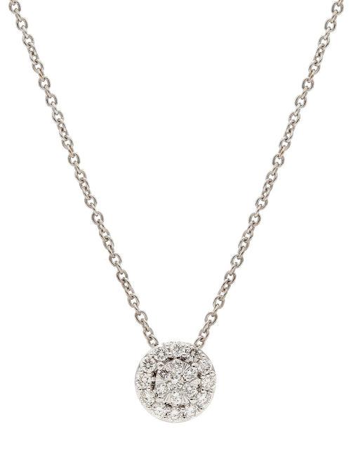 Real Diamond Illusion Cluster Pendant With Chain