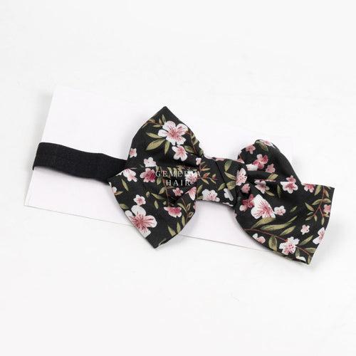 Floral Bow Handmade Head Band for Babies