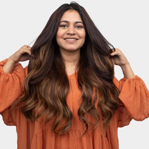 Golden Brown Balayage | Seamless | 7 Set Clip-In Hair Extensions