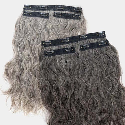 Grey Hair | Classic | 3 piece Set Clip-In Hair Volumizer