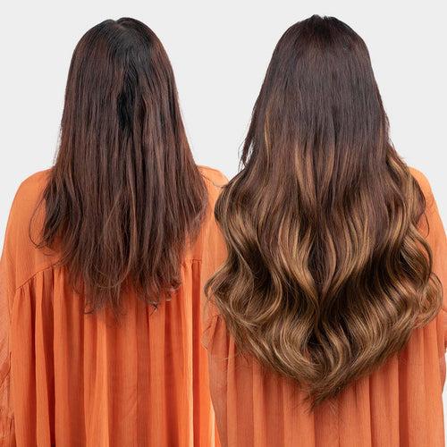 Golden Brown Balayage | Seamless | 7 Set Clip-In Hair Extensions