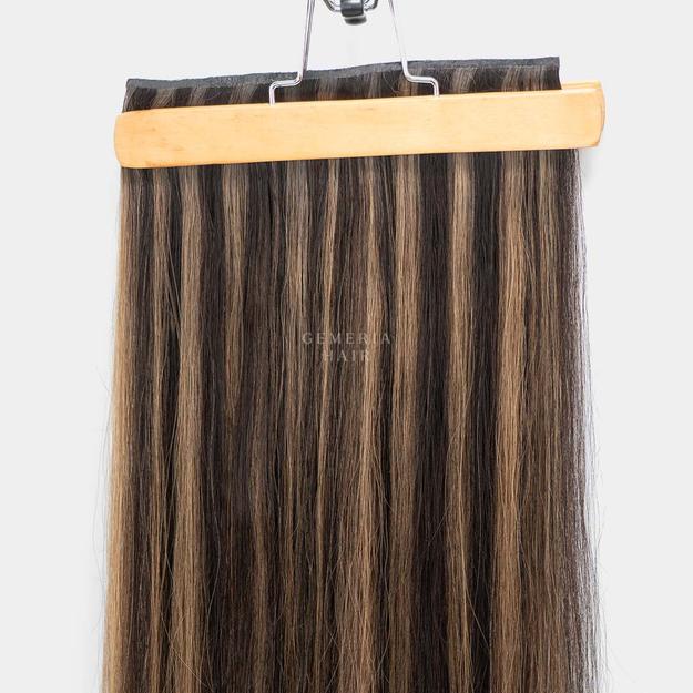 Light Ash Brown Balayage | Seamless | 1 Piece Clip-In Hair Volumizer