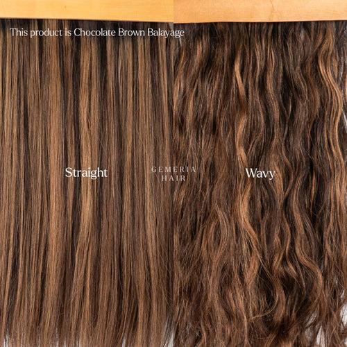 Golden Brown Balayage | Seamless | 7 Set Clip-In Hair Extensions