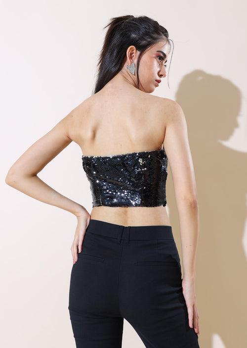 Selena Sequin Corset Top