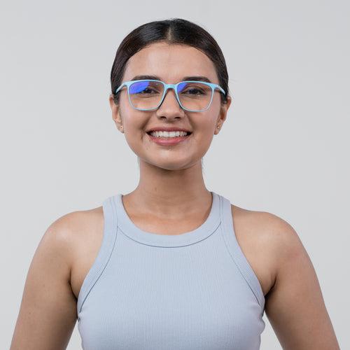 Bluno Candy Square Computer Glasses for Women (Unisex)