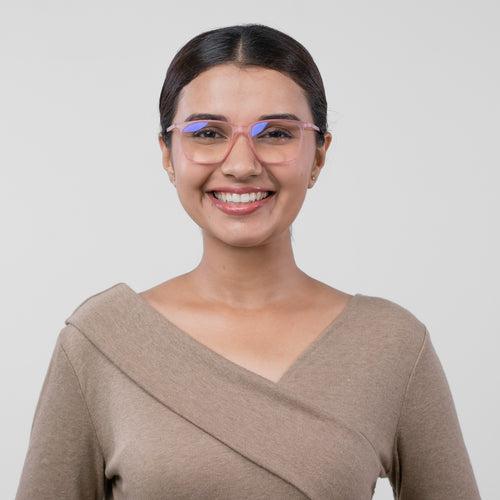 Bluno Candy Square Computer Glasses for Women (Unisex)