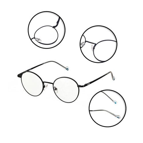 Bluno Metal Round Computer Glasses (Unisex)