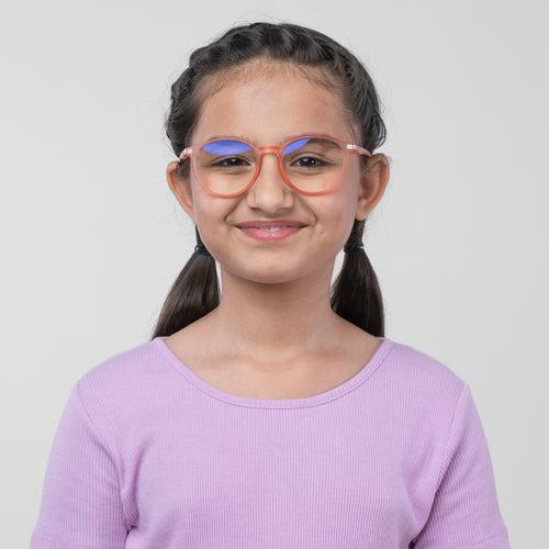 Bluno Simon Round Computer Glasses for Kids