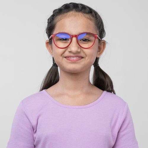 Bluno Simon Round Computer Glasses for Kids