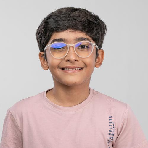 Bluno Simon Round Computer Glasses for Kids