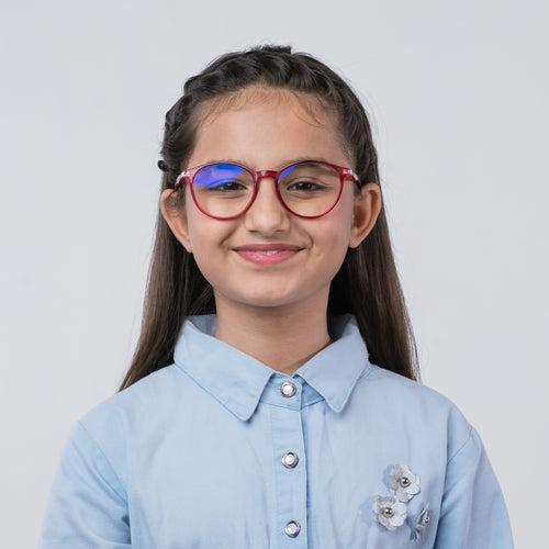 Bluno Simon Round Computer Glasses for Kids