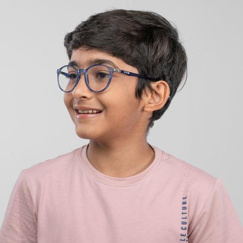 Bluno Simon Round Computer Glasses for Kids