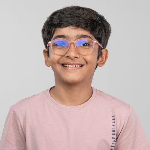 Bluno Simon Round Computer Glasses for Kids