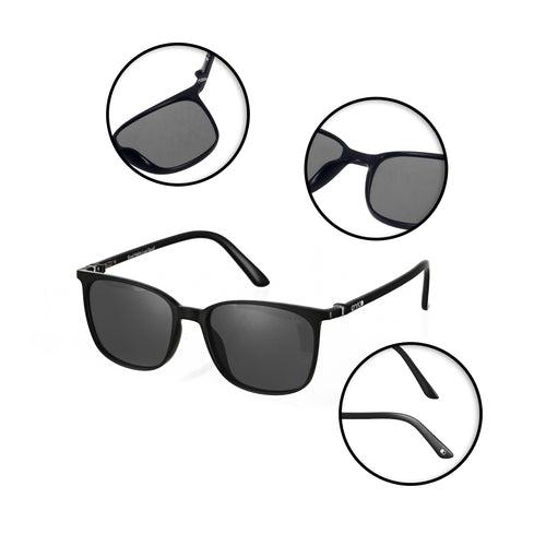 Enrico Classic Square Sunglasses (Unisex)