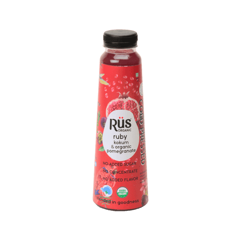 Organic Pomegranate Kokum Juice ( 200 mL ) No Added Sugar No Added Concentrate